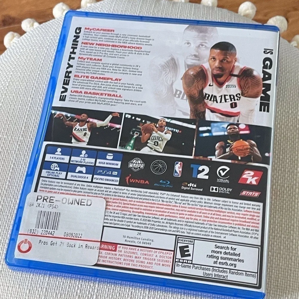 Sony playstation nba2k21